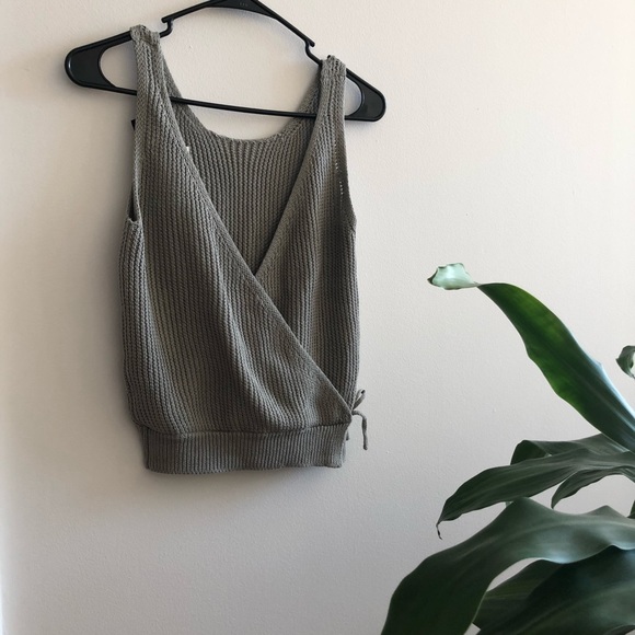 Tops - Olive Green Knit Tank Size M